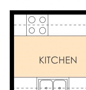 3 bedroom 2 bathroom floor plan 3 bedroom 2 bathroom floor plan 1,284 to 1,290 Sq.Ft. at Wellesley Crescent, California